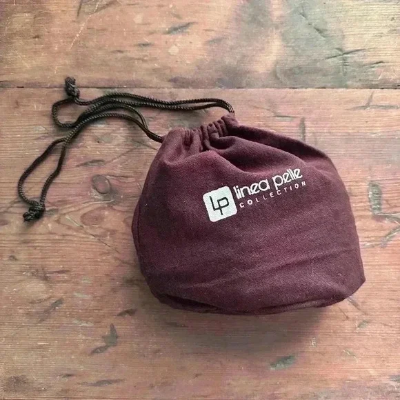 Linea Pelle Light Blue Woven Brass D-Rings Hip Belt Size S - Picture 4 of 4